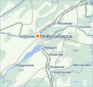 Карта Новосибирск